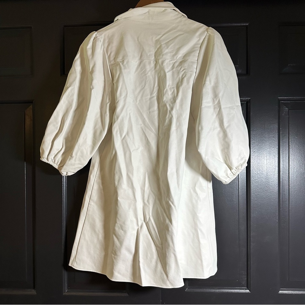 DOLCE CABO SOFT FAUX SUEDE DRESS - CREME/White  size XS(b2 - Picture 6 of 12